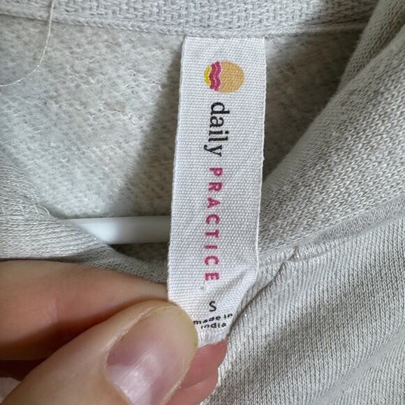 Anthropologie Daily Practice Sparkle Pullover Hooded Sweater - Picture 6 of 9